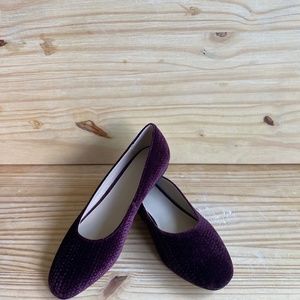 BOTIKER Purple/Maroon Suede Flats